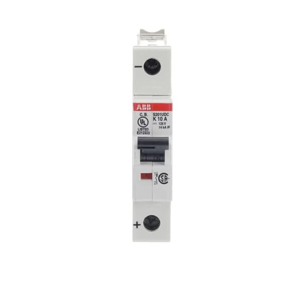 Miniature Circuit Breaker, S201 Series, 10A, 1 Pole, Not Rated, 14kA, K Curve